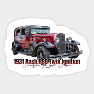 1931 Nash 880 Twin Ignition Straight Eight Sedan Sticker